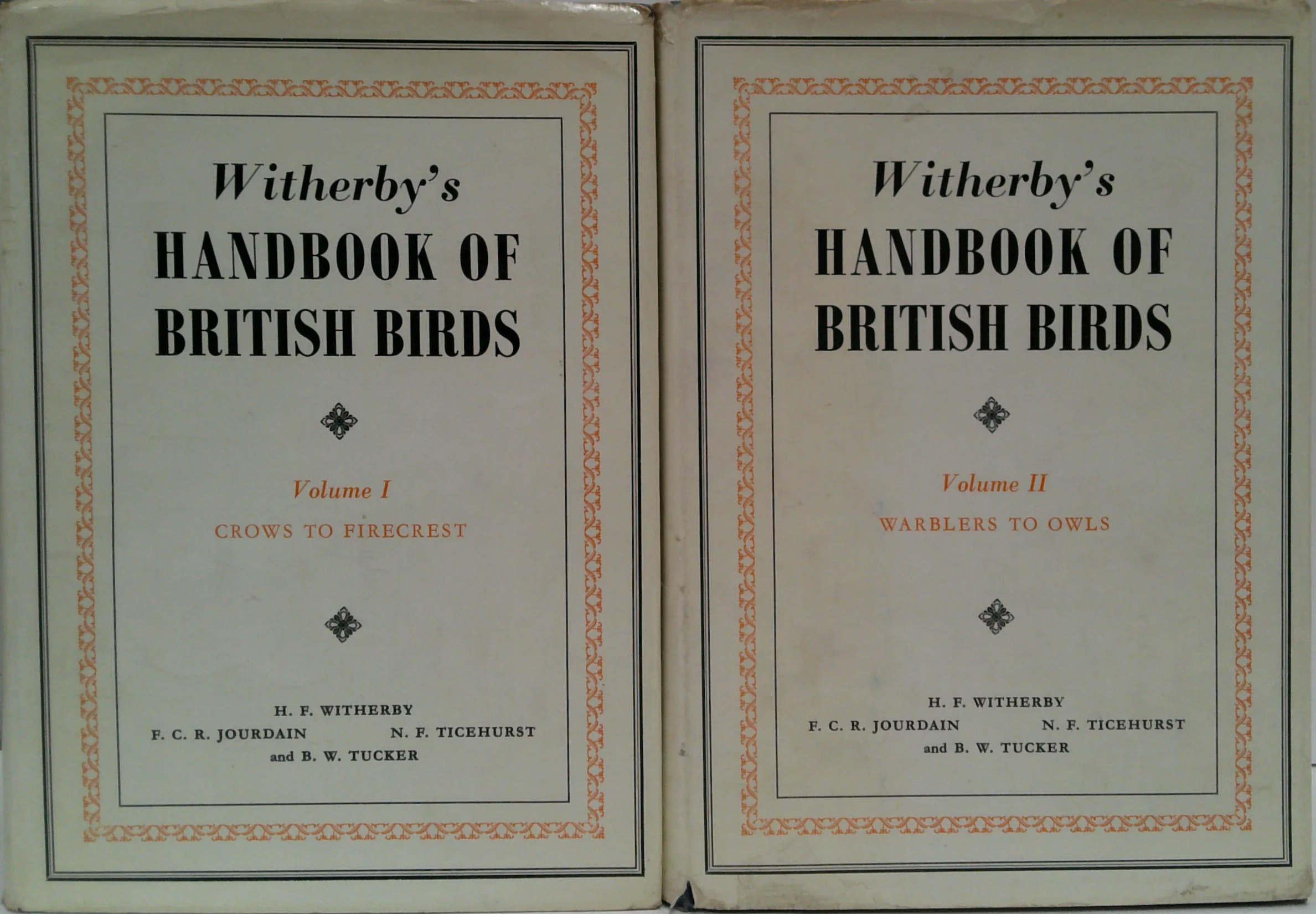 Witherby's Handbook Of British Birds. Volume I & II