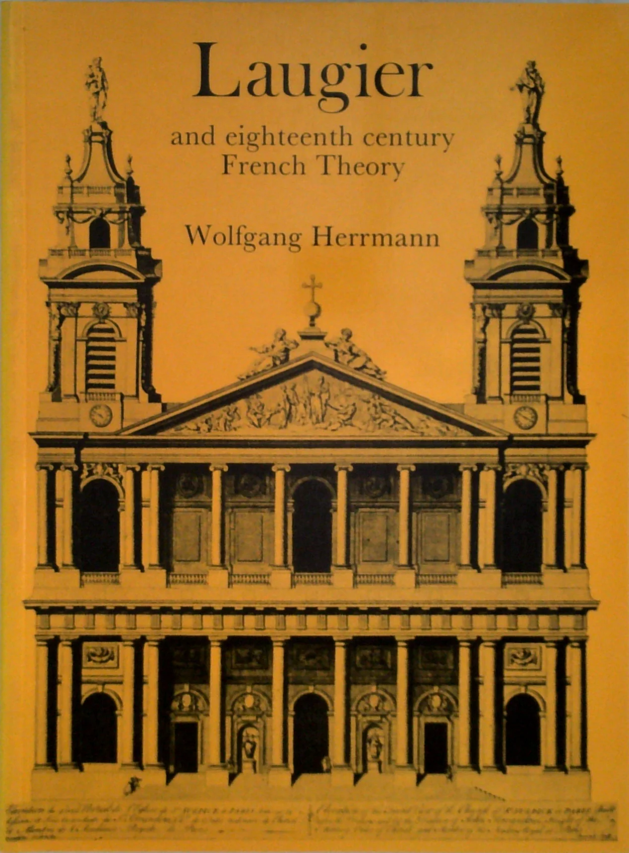 Laugier And Eighteenth Century French Theory