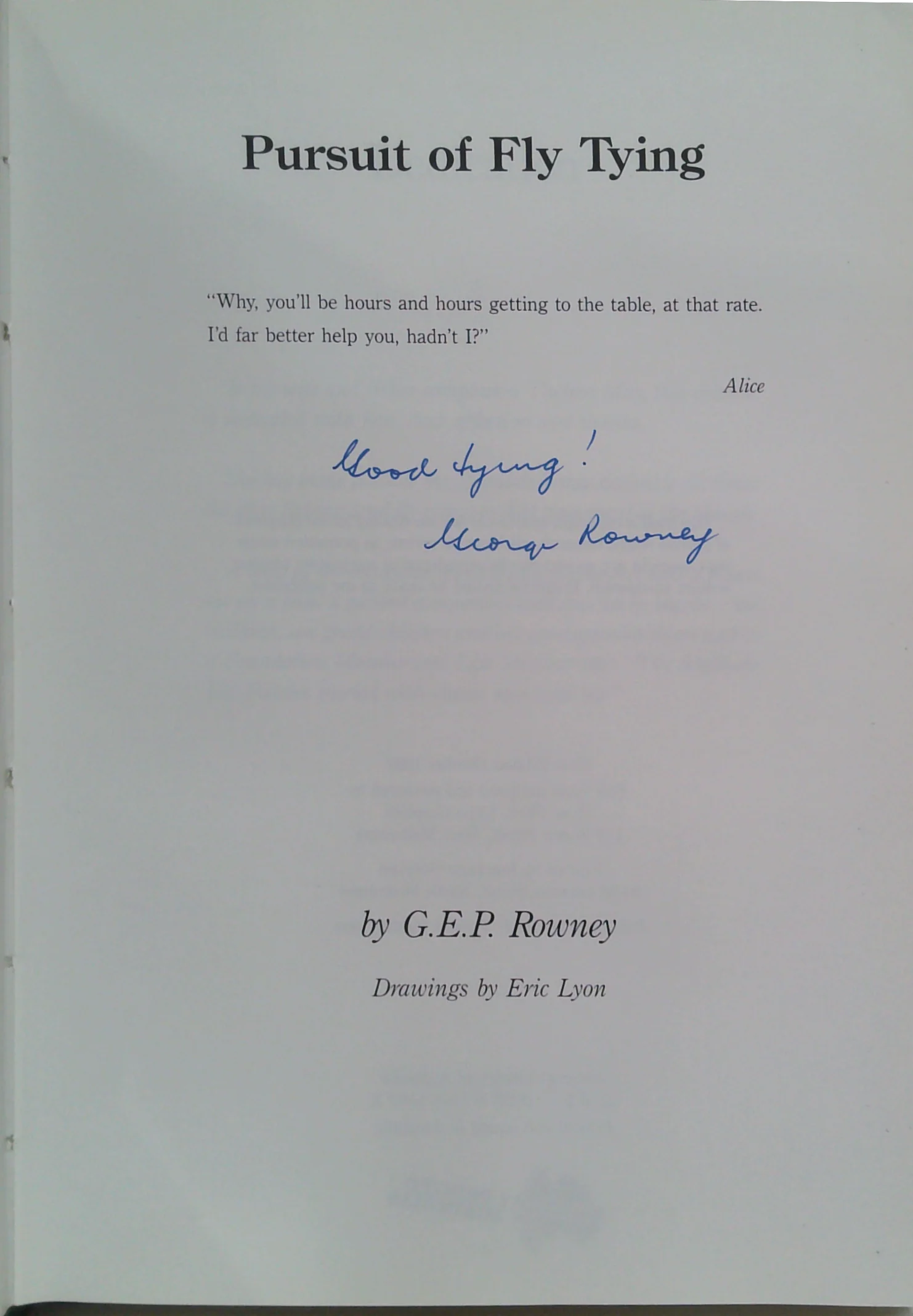 Pursuit Of Fly Tying (SIGNED) - Image 2