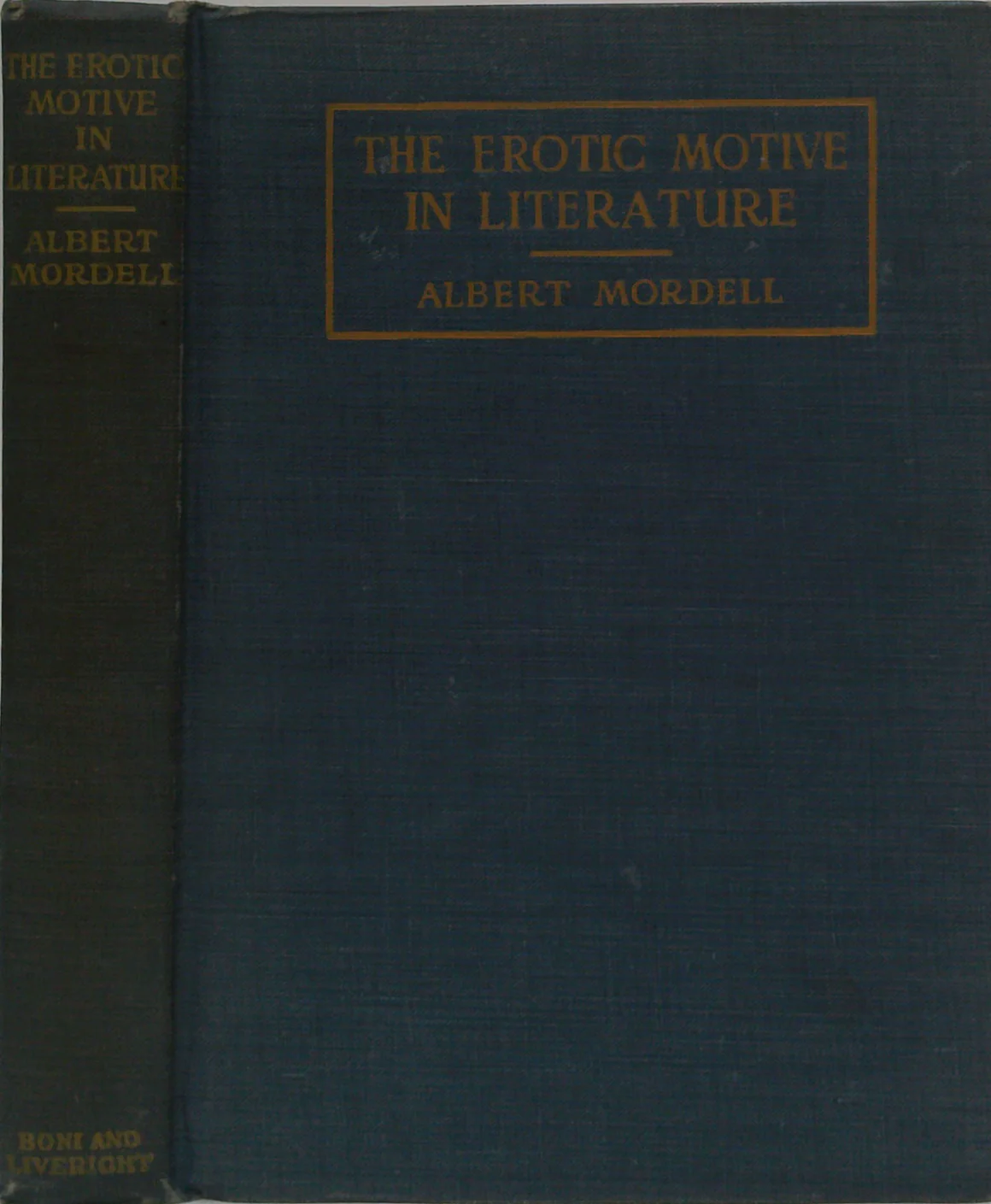 The Erotic Motive In Literature