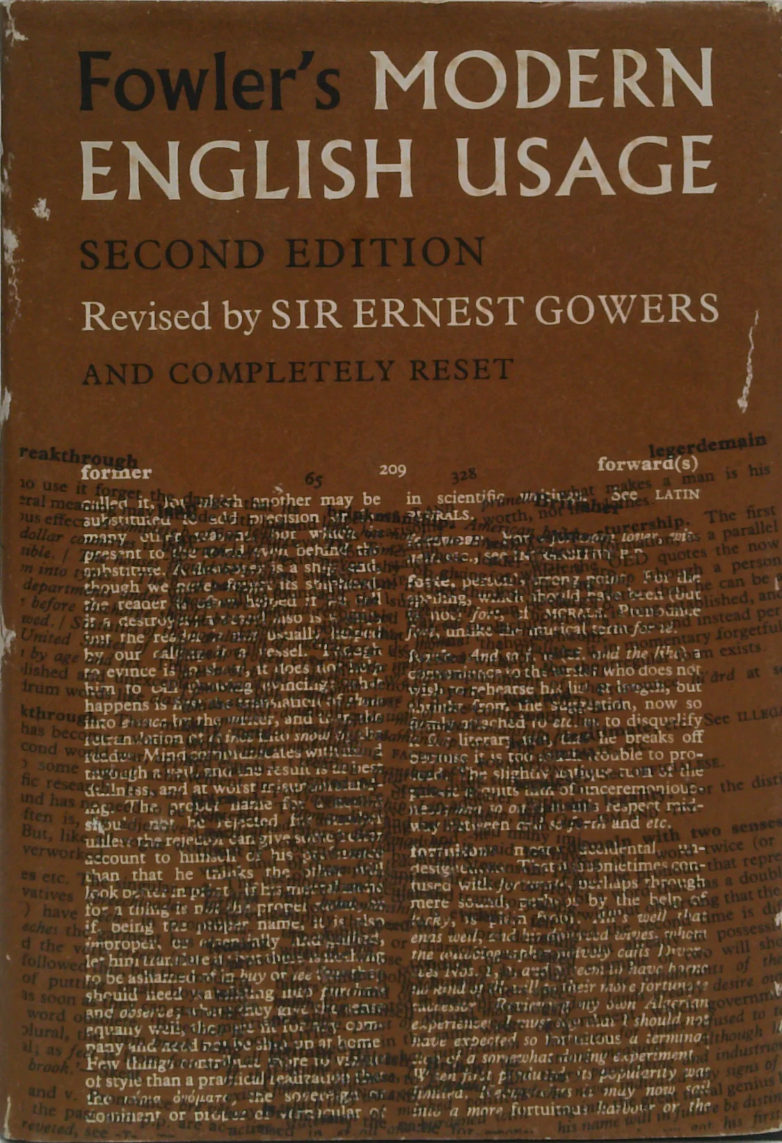A Dictionary Of Modern English Usage