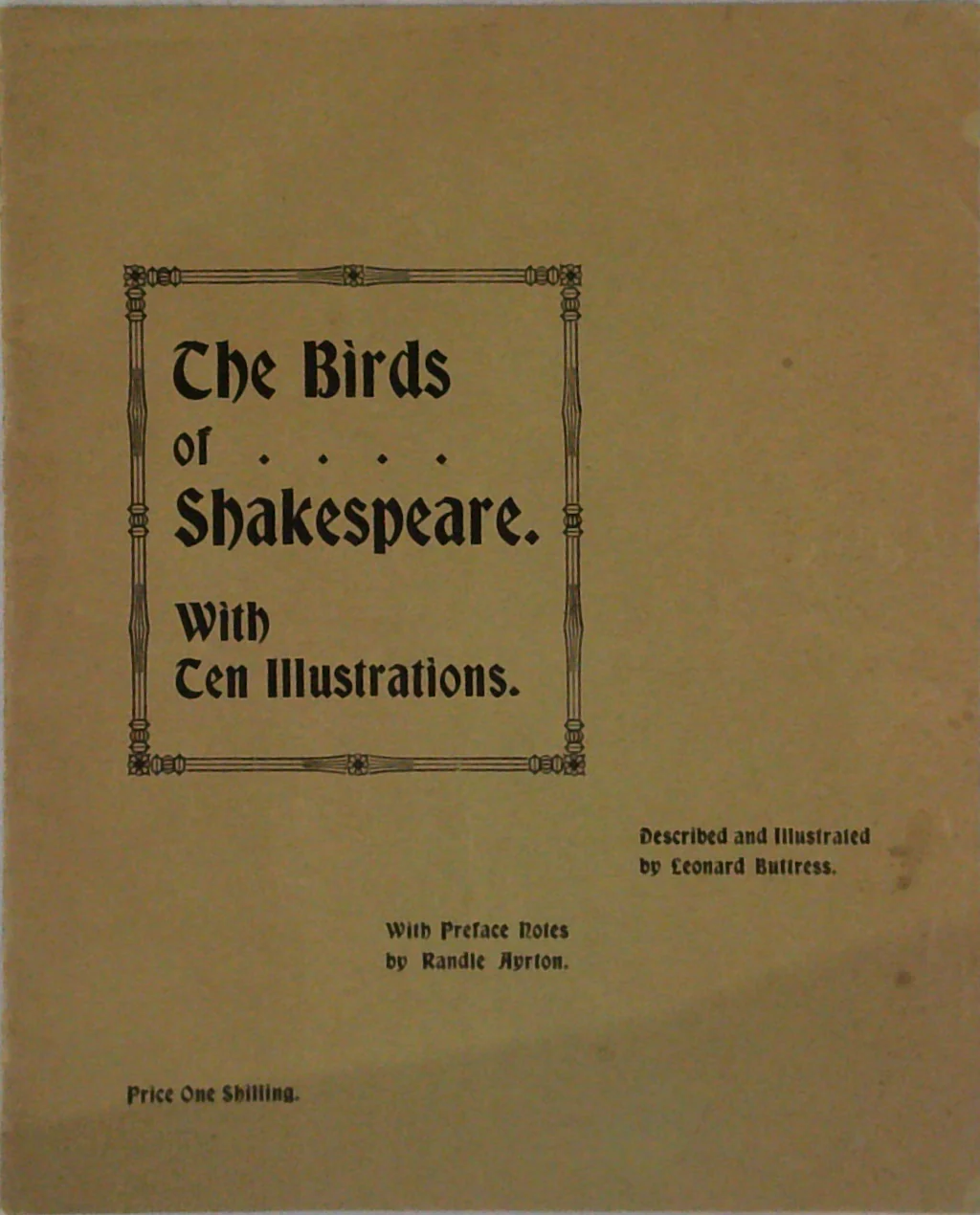 The Birds Of Shakespeare.