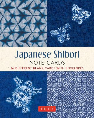 Japanese Shibori, 16 Note Cards: 16 Different Blank Cards with 17